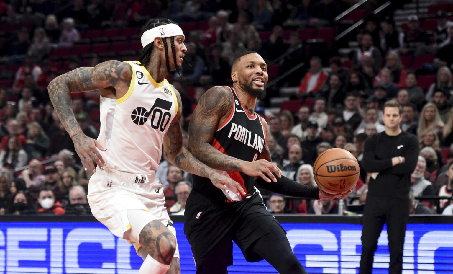 NBA: Ο Damian Lillard σκοράρει 60 πόντους και βοηθά τους Blazers να νικήσουν τους Jazz