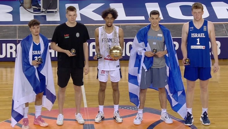 Εθνική Νέων Ανδρών: Ο Ζούγρης στην καλύτερη πεντάδα του Eurobasket U20