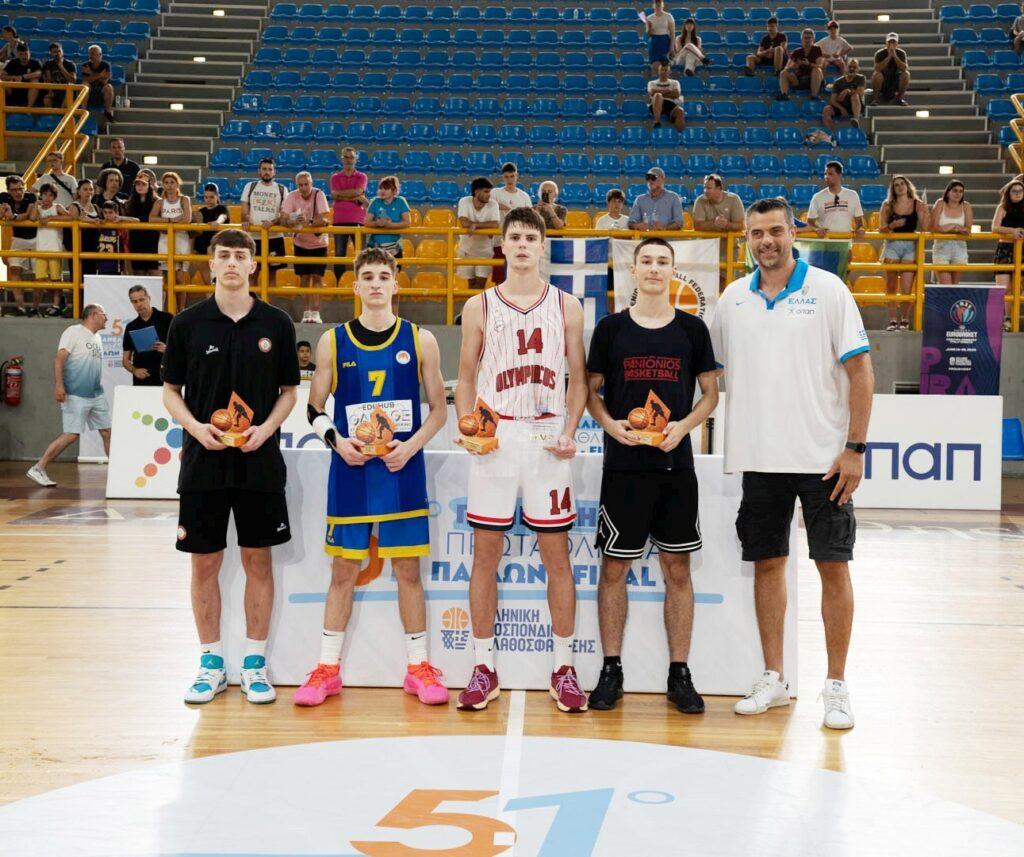 Πανελλήνιο Παίδων, Final 8: ΜVP, καλύτερη πεντάδα και πρώτος σκόρερ