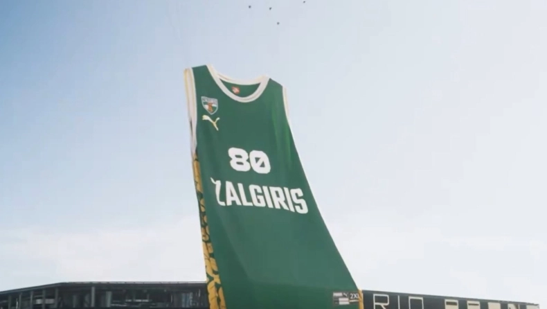 Ζαλγκίρις: Κρατική έρευνα για το βίντεο με τα drones που μεταφέρουν τη φανέλα των Λιθουανών (vid)