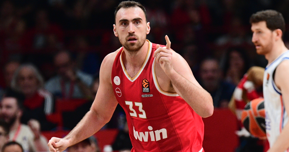 GBL: MVP της 17ης αγωνιστικής ο Νίκολα Μιλουτίνοφ