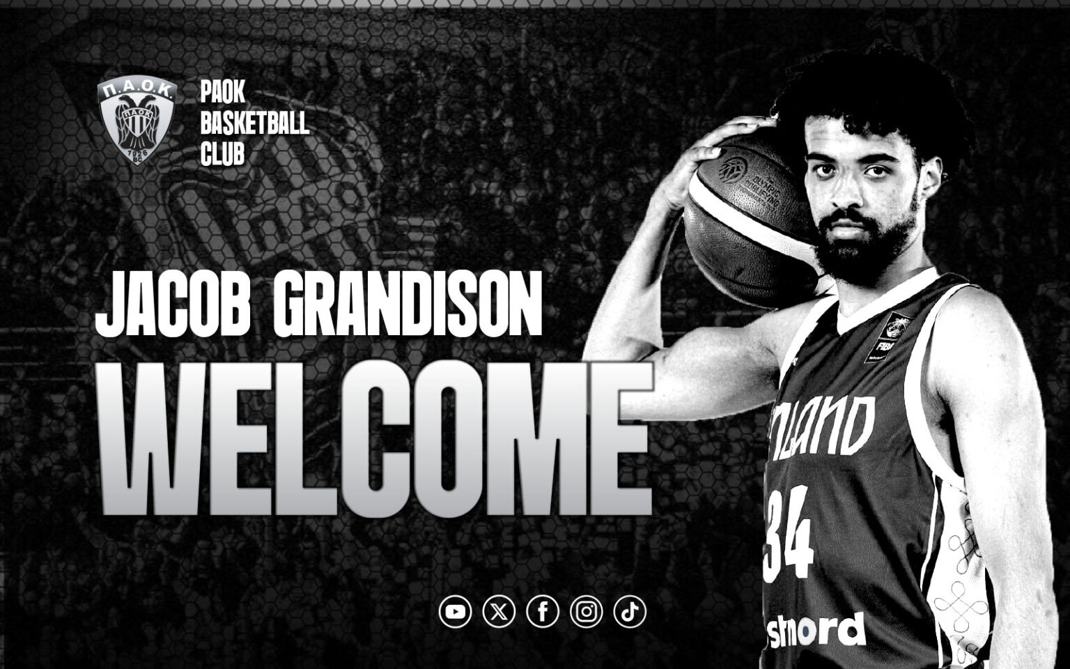 ΠΑΟΚ: Επίσημη πλέον η προσθήκη του Τζέικομπ Γκράντισον