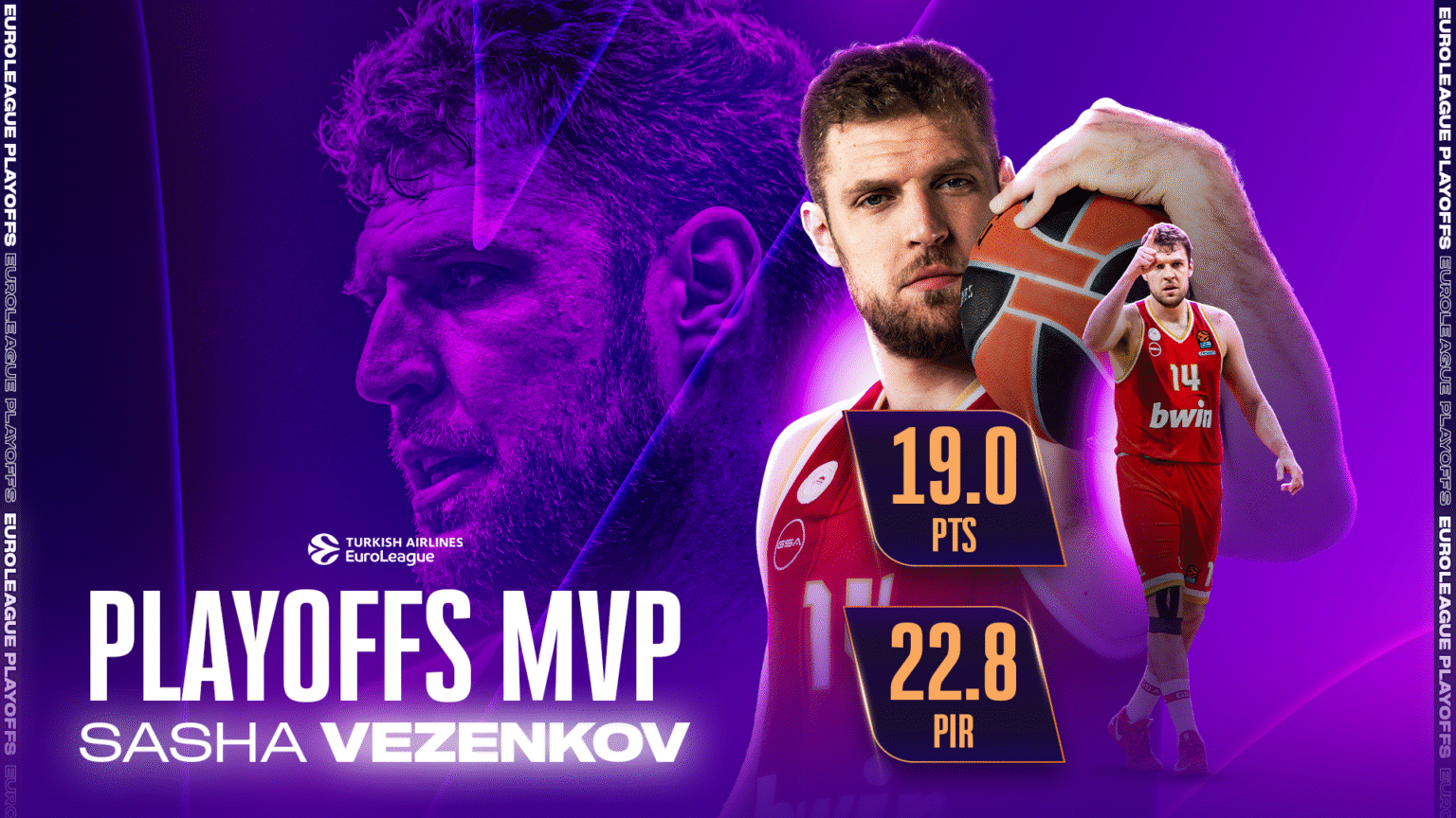 Ο Σάσα Βεζένκοφ είναι ο MVP των πλέι οφ της EuroLeague